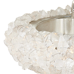 Люстра светодиодная фактурная в форме кольца Amber Crystal варинант исполнения - 2 | Loft Concept в Новосибирске