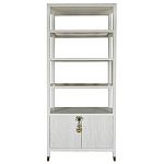 Стеллаж со стеклянными полками Elsa Dreams White варинант исполнения - 8 | Loft Concept в Новосибирске