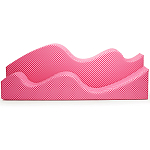 Дизайнерский модульный диван волнистой формы с цветным принтом Poltronova Superonda Sofa варинант исполнения - 8 | Loft Concept в Новосибирске