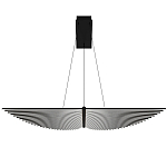 Люстра в виде распахнутых крыльев из тонких металлических планок Flight of Freedom варинант исполнения - 9 | Loft Concept в Новосибирске