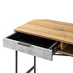 Стол рабочий в стиле лофт с ящиком и нишей для хранения Urban Style Space варинант исполнения - 3 | Loft Concept в Новосибирске