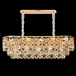 Люстра овальная каскадная с подвесками в форме колец Galaxy of Light варинант исполнения - 4 | Loft Concept в Новосибирске