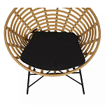 Стул круглый с ротанговым плетением Round Wicker Stool варинант исполнения - 5 | Loft Concept в Новосибирске