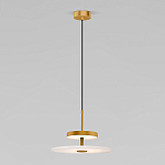 Светодиодный подвесной светильник латунь с мраморным рассеивателем варинант исполнения - 1 | Loft Concept в Новосибирске