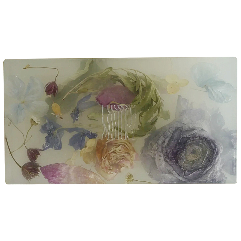 Шкатулка из эпоксидной смолы с цветами белая Epoxy Resin Rectangular Box White Белый Мульти Шкатулка из эпоксидной смолы с цветами белая Epoxy Resin Rectangular Box White Белый Мульти в Новосибирске | Loft Concept