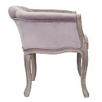 Кресло низкое в стиле прованс Розовый Велюр Louis French Armchair  варинант исполнения - 1 | Loft Concept в Новосибирске