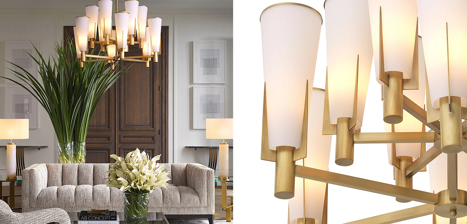 Люстра Eichholtz Dino Chandelier Double Люстра Eichholtz Dino Chandelier Double - Loft-Concept в Новосибирске