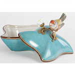 Фарфоровая шкатулка с птицей Eden Garden Blue варинант исполнения - 5 | Loft Concept в Новосибирске