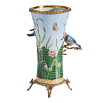 Ваза из фарфора с птицами на бронзовой ветке Garden of Eden варинант исполнения - 2 | Loft Concept в Новосибирске