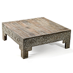 Кофейный стол Carved Сoffee table ручная резьба по дереву варинант исполнения - 4 | Loft Concept в Новосибирске