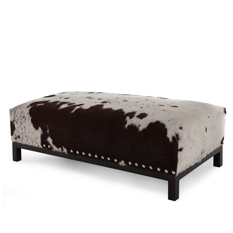 Банкетка Cowhide Bench Коричневый в Новосибирске | Loft Concept 