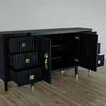 Большой Комод-буфет Elsa Dreams Black с ящиками варинант исполнения - 1 | Loft Concept в Новосибирске