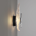 Бра с волнообразным стеклянным плафоном и вставкой из мрамора Liquid Stone варинант исполнения - 2 | Loft Concept в Новосибирске