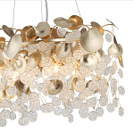 Люстра с декоративными подвесками из прозрачного стекла в форме монеток FAIRYTREE Light варинант исполнения - 5 | Loft Concept в Новосибирске