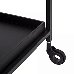 Тумба чёрная на колёсах Cabinet on Wheels варинант исполнения - 3 | Loft Concept в Новосибирске