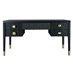 Письменный стол с 4-мя ящиками Elsa Dreams Black  варинант исполнения - 5 | Loft Concept в Новосибирске