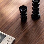 Кофейный стол овальный из дерева с 2-мя ящиками Coffee Walnut Table варинант исполнения - 6 | Loft Concept в Новосибирске