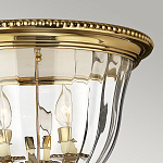 Потолочный светильник цвета латунь с прозрачным плафоном в форме чаши Hinkley варинант исполнения - 11 | Loft Concept в Новосибирске