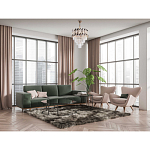 Люстра многоярусная с переплетенными металлическими элементами черного и золотого цвета и прозрачными хрустальными подвесками Empire Chandelier Crystal варинант исполнения - 12 | Loft Concept в Новосибирске