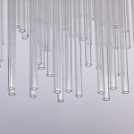 Люстра круглая с прозрачными стеклянными трубками Nembus варинант исполнения - 7 | Loft Concept в Новосибирске