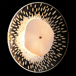 Бра с белым рельефным плафоном и стеклом с рисунком FLOW варинант исполнения - 2 | Loft Concept в Новосибирске