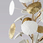 Торшер в виде белых и золотых цветов Bouquet of Light варинант исполнения - 3 | Loft Concept в Новосибирске