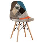 Стул с обивкой в технике пэчворк DSW варинант исполнения - 1 | Loft Concept в Новосибирске