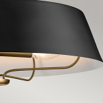 Подвесной светильник с конусовидным металлическим абажуром черного цвета Kichler варинант исполнения - 16 | Loft Concept в Новосибирске