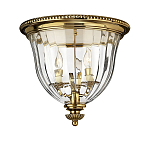 Потолочный светильник цвета латунь с прозрачным плафоном в форме чаши Hinkley варинант исполнения - 8 | Loft Concept в Новосибирске