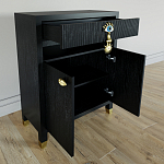 Комод Elsa Dreams Black Двухстворчатый  варинант исполнения - 2 | Loft Concept в Новосибирске