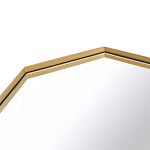Зеркало золотистое восьмиугольной формы Octagon варинант исполнения - 2 | Loft Concept в Новосибирске