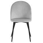 Мягкий стул в сером велюре Miruna Chair варинант исполнения - 2 | Loft Concept в Новосибирске