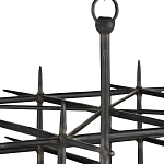 Люстра черная квадратной остроконечной формы Black Square варинант исполнения - 1 | Loft Concept в Новосибирске