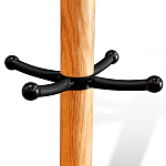 Вешалка с круглым основанием и черными металлическими крючками Industrial Metal Rust варинант исполнения - 2 | Loft Concept в Новосибирске