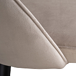 Стул велюровый серо-бежевый Schelde Gray Beige варинант исполнения - 4 | Loft Concept в Новосибирске