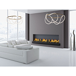 Люстра подвесная круглая золотого цвета с белыми изогнутыми световыми линиями Luke Lampco Tracer Lamp варинант исполнения - 12 | Loft Concept в Новосибирске