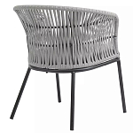 Кресло с декоративным плетением на спинке и подлокотниках Armchair Weaving варинант исполнения - 3 | Loft Concept в Новосибирске