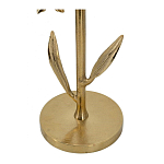 Столик с золотистым основанием в виде цветка и круглой мраморной столешницей Golden Snowdrop варинант исполнения - 4 | Loft Concept в Новосибирске