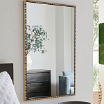 Зеркало прямоугольное в фактурной золотой раме Reflective Fabric варинант исполнения - 6 | Loft Concept в Новосибирске