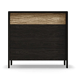 Комод 4 ящика с подсветкой на рельефном фасаде Warm Industrial варинант исполнения - 1 | Loft Concept в Новосибирске