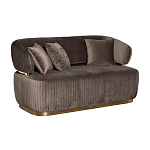 Диван двухместный коричневый Clarisse варинант исполнения - 1 | Loft Concept в Новосибирске