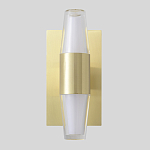 Бра с золотым основанием и прозрачным плафоном цилиндрической формы Golden Geometry варинант исполнения - 1 | Loft Concept в Новосибирске