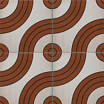 Дизайнерская плитка с узором Дорожки 2 варинант исполнения - 1 | Loft Concept в Новосибирске