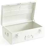 Металлический сундук Metal Chest White варинант исполнения - 2 | Loft Concept в Новосибирске