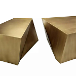 Комплект из 2-х дизайнерский журнальных столов геометрической формы Ribefyk варинант исполнения - 1 | Loft Concept в Новосибирске