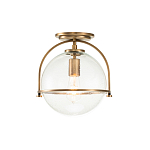 Потолочный светильник с прозрачным стеклянным шаром с эффектом пузырьков Hinkley варинант исполнения - 13 | Loft Concept в Новосибирске