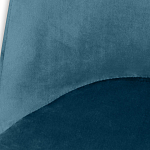 Барный стул вращающийся со спинкой Синий Велюр Vendramin Chair варинант исполнения - 4 | Loft Concept в Новосибирске