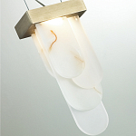 Подвесной светильник с белыми вертикальными элементами Alabaster Totem варинант исполнения - 11 | Loft Concept в Новосибирске