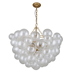 Люстра подвесная с рифлёными стеклянными шарами в форме воздушного облака Berries Chandelier варинант исполнения - 1 | Loft Concept в Новосибирске