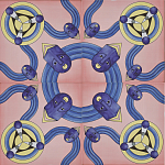 Плитка дизайнерская с узором Дива варинант исполнения - 1 | Loft Concept в Новосибирске